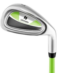 Individual Gold Club for Kids with Fiberglass Shaft and Headcover-Green