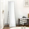 HOMCOM Full Length Mirror Free Standing Mirror Dressing Mirror with PS Frame Modern Wall Mirror for Living Room and Bedroom 34 x 144cm, Silver