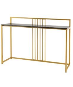 120cm Long Entryway Table with Baffle-Black