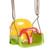 Outsunny 3 in 1 Detachable Kids Swing Seat with Safety Belt, Adjustable Rope for Indoor, Outdoor, Playground, Garden, Green