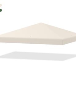 Outdoor Patio Pavilion Cover with Hook and Loop Fastener-Beige