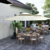 Outsunny Steel Frame Outdoor Roma Cantilever Umbrella