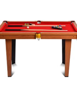 Billiards Table with Anti-collision Corner and Selected Red Velvet Cloth