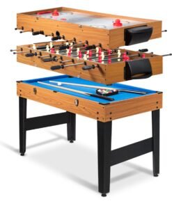 126 x 58cm Game Table  Combo Table Set with Billiard, Foosball & Hockey