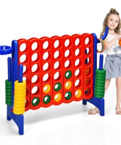 Giant Connect 4 Game Jumbo with 42 Rings-Blue