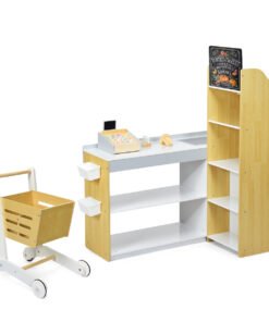 Supermarket Play Set with Shopping Cart for Toddlers