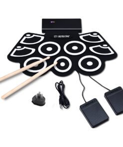 Roll-Up Electronic Drum With Lithium Battery and Bluetooth