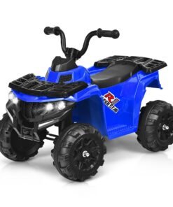 All Terrain Electric Quad Bike for Kids with MP3 and USB-Blue