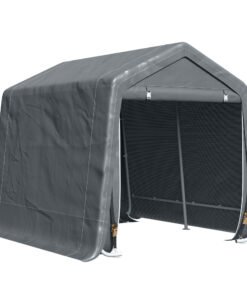Outsunny 9 X 7.5ft Temporary Outdoor Equipment Shed - Dark Grey