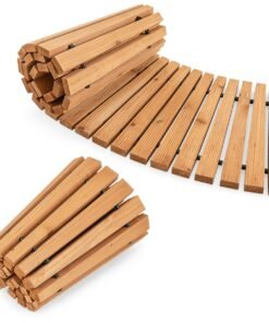 Roll out Curved Walkway with Non-slip Texture-Natural