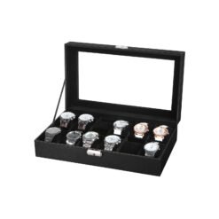 Glass Lid Watch Box