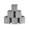 Set of 6 Storage Boxes Heathered Grey