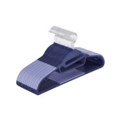 Set of 20 Plastic Hangers Dark Blue Ash and Light Blue Ash