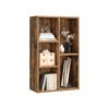 5-Slot Wooden Bookcase