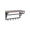 Coat Rack Wall-Mounted Greige and Black