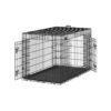 Foldable Dog Crate with 2 Doors XXXL Ink Black