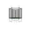 6ft Trampoline with Enclosure Net Dark Green