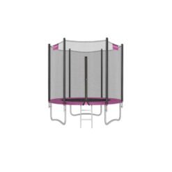 6ft Trampoline with Enclosure Net Pink