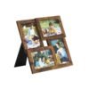 Collage Picture Frames, 4 Frames for 4x6 Photos Rustic Brown