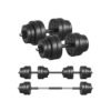 Black Adjustable Dumbbells Set