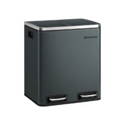 2 x 15 L Metal Rubbish Bin