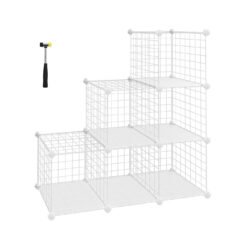 White Wire Mesh Organizer