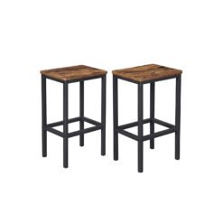 Set of 2 Industrial Bar Stools