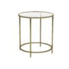 Golden Metal Side Table