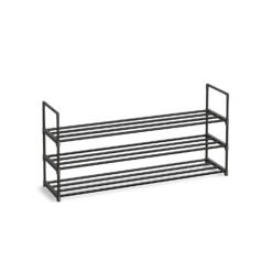 3-Tier Metal Shoe Rack 30 x 116 x 55 cm