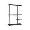 Foldable Wardrobe with Clothes Rails 43 x 124 x 182 cm