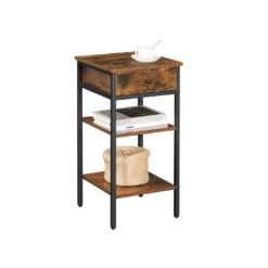 Nightstand End Table Industrial Accent Table