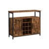 Storage Cabinet Rustic Brown and Black