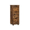 Rustic Brown Storage Unit with 3 Drawers
