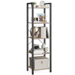 5-Tier Bookshelf 30 x 39.6 x 154 cm