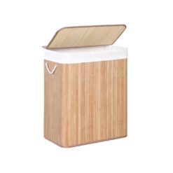 Bamboo Laundry Hamper with Removable Lid