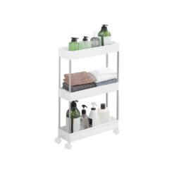 3-Tier Storage Trolley White