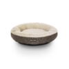 Brown Dog Bed with Non-Slip Bottom
