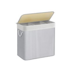 Laundry Hamper Basket with 3 Section
