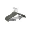Set of 10 Velvet Hangers with Adjustable Clips Grey