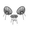 3 Pieces Acapulco Chairs Set