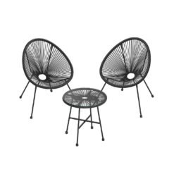 3 Pieces Acapulco Chairs Set