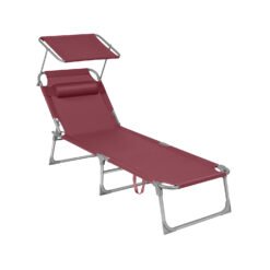 Sun Lounger Red