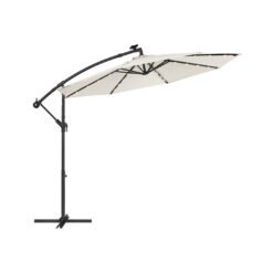 Parasol with Solar-Powered LED