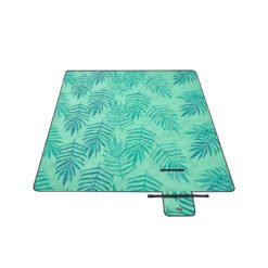 Picnic Blanket 200 x 200 cm Fern Pattern and Green