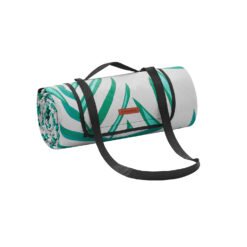 Large waterproof picnic blanket Fern Pattern and Grey