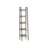 5-Tier Narrow Shelf Camel Brown and Black