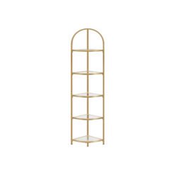 Golden 5 Tier Corner Shelf Unit