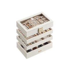 4-Tier Jewellery Box White