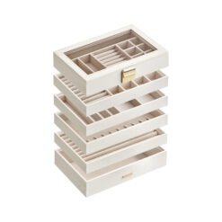 6-Tier Stackable Jewellery Trays Cloud White