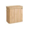 Laundry Hamper with Lid and Handles Natural Beige